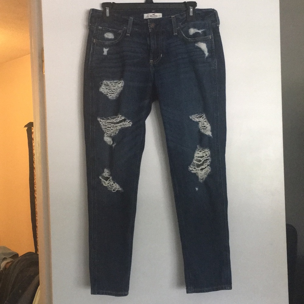 Hollister Distressed Dark Wash Jeans